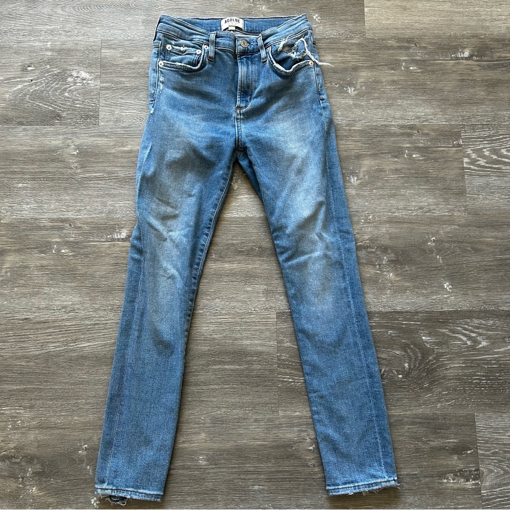 Agolde High Rise Skinny Crop Size 25